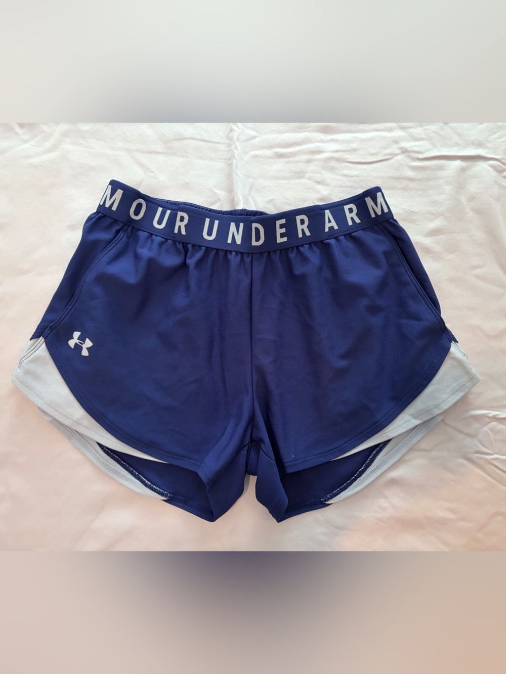 Under Armour Women's Purple Blue Athletic Running Shorts